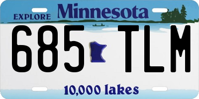MN license plate 685TLM