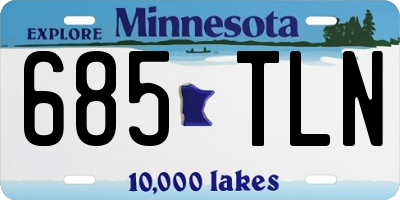MN license plate 685TLN