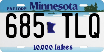 MN license plate 685TLQ