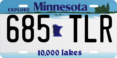 MN license plate 685TLR