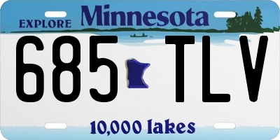 MN license plate 685TLV