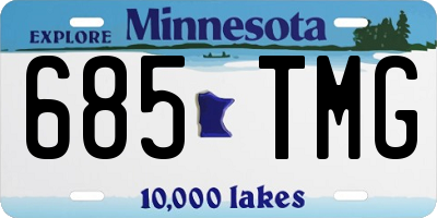 MN license plate 685TMG