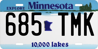 MN license plate 685TMK