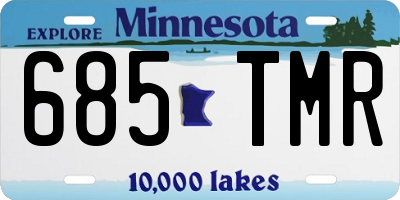 MN license plate 685TMR