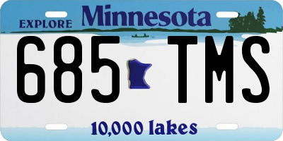MN license plate 685TMS