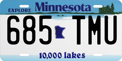 MN license plate 685TMU