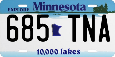MN license plate 685TNA