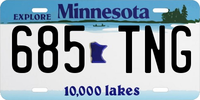 MN license plate 685TNG