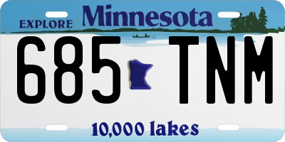 MN license plate 685TNM