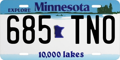 MN license plate 685TNO