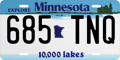 MN license plate 685TNQ