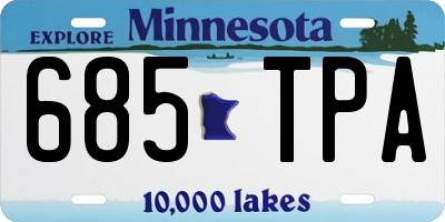 MN license plate 685TPA