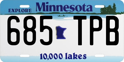 MN license plate 685TPB