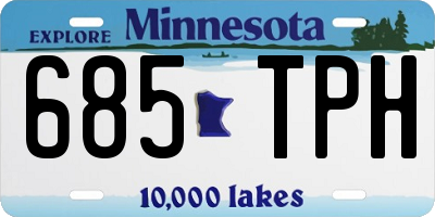 MN license plate 685TPH