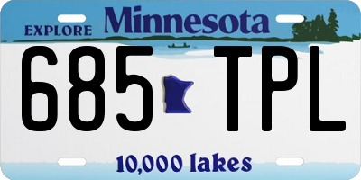 MN license plate 685TPL