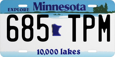 MN license plate 685TPM