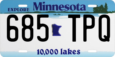 MN license plate 685TPQ