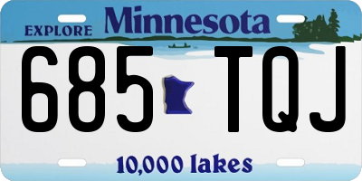 MN license plate 685TQJ