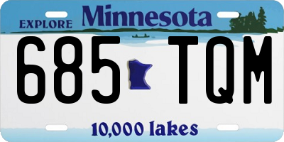 MN license plate 685TQM