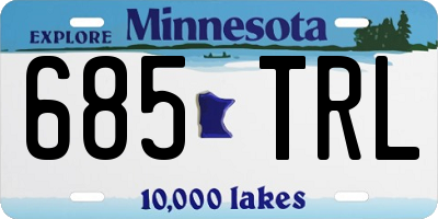 MN license plate 685TRL
