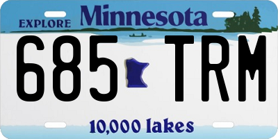 MN license plate 685TRM