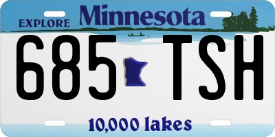 MN license plate 685TSH