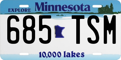 MN license plate 685TSM