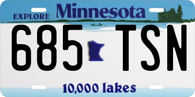 MN license plate 685TSN