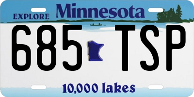 MN license plate 685TSP