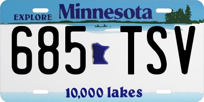 MN license plate 685TSV