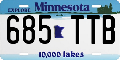 MN license plate 685TTB
