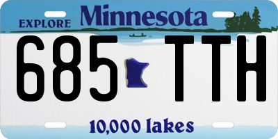 MN license plate 685TTH