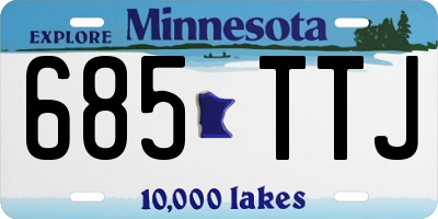 MN license plate 685TTJ