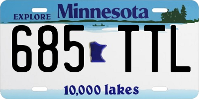MN license plate 685TTL