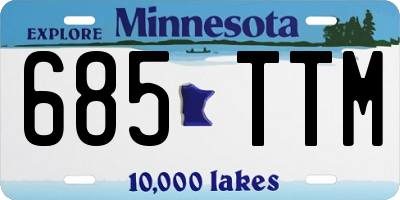 MN license plate 685TTM