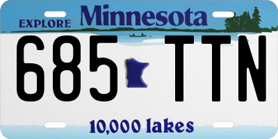 MN license plate 685TTN