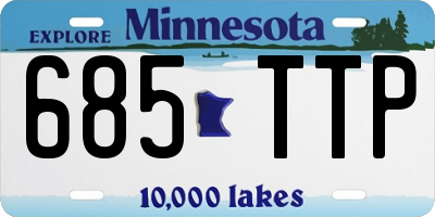 MN license plate 685TTP