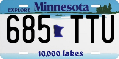 MN license plate 685TTU
