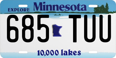 MN license plate 685TUU
