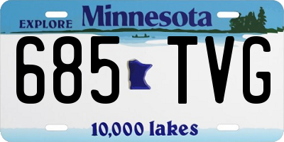 MN license plate 685TVG