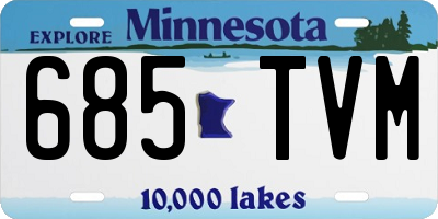 MN license plate 685TVM