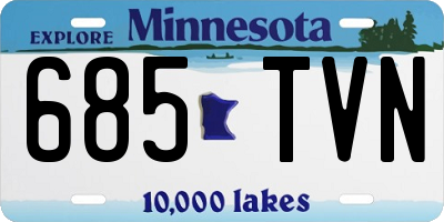 MN license plate 685TVN