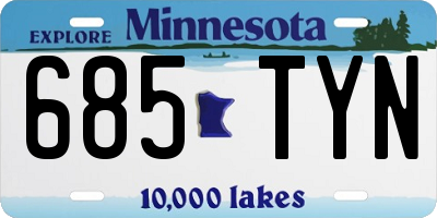 MN license plate 685TYN