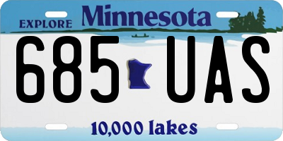 MN license plate 685UAS