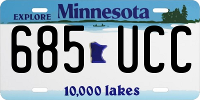 MN license plate 685UCC