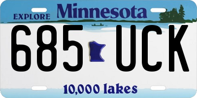 MN license plate 685UCK