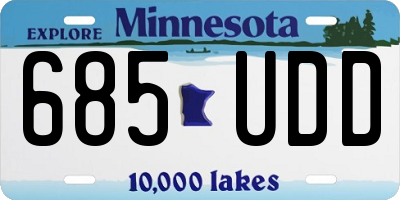 MN license plate 685UDD