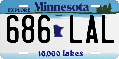 MN license plate 686LAL