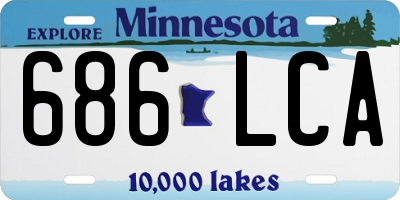 MN license plate 686LCA