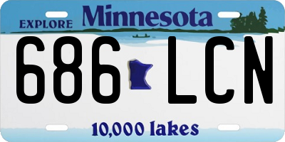MN license plate 686LCN